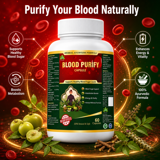 Blood Purify Capsules – Ayurvedic Blood Cleanser & Detox Support (60 Capsules)