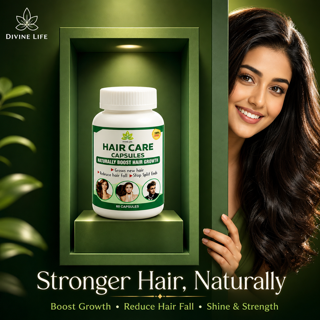 Hair Care Capsules – Ayurvedic Hair Growth & Hair Fall Control Supplement (60 Capsules)