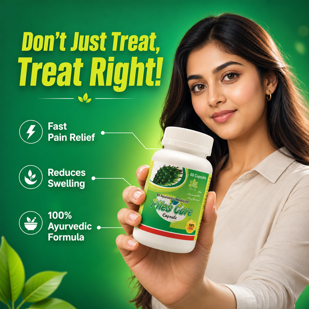 Piles Care Capsules – Ayurvedic Support for Piles Relief & Digestive Health (60 Capsules)