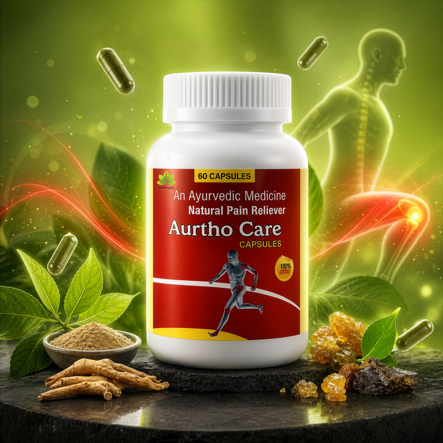 Artho Care Capsules – Ayurvedic Pain Relief & Joint Support Supplement (60 Capsules)